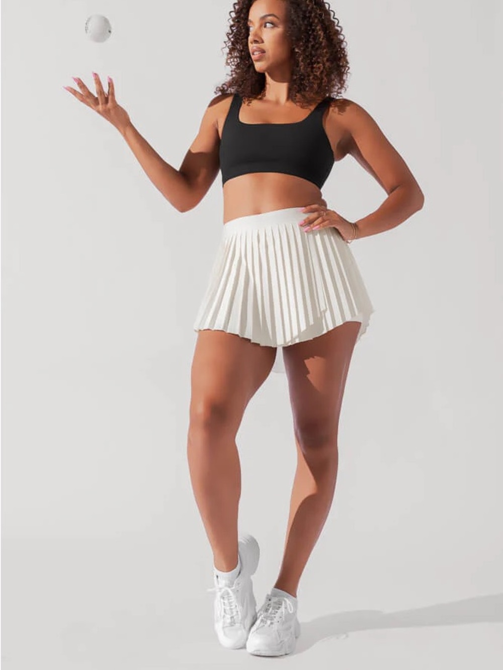 Popflex Ace ‘em Pleated Tennis Skort - skirt with built in short